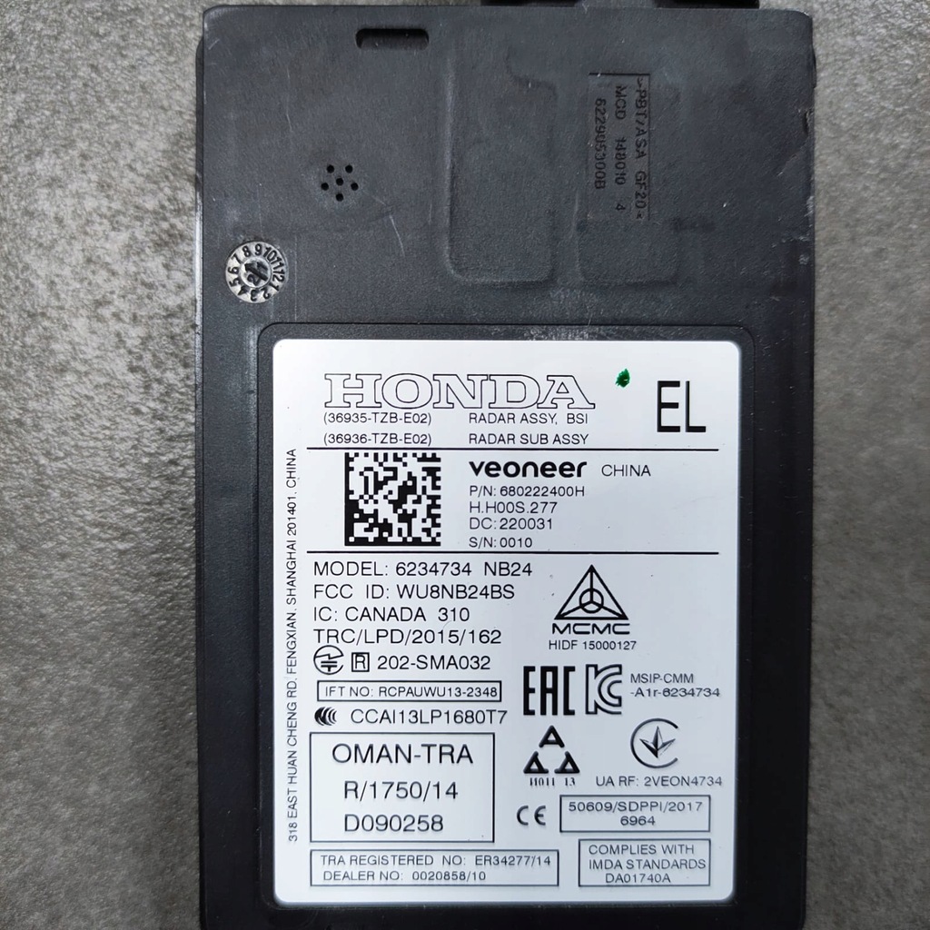 фото №2, Honda jazz v радар датчик асистент лівий задня штекер