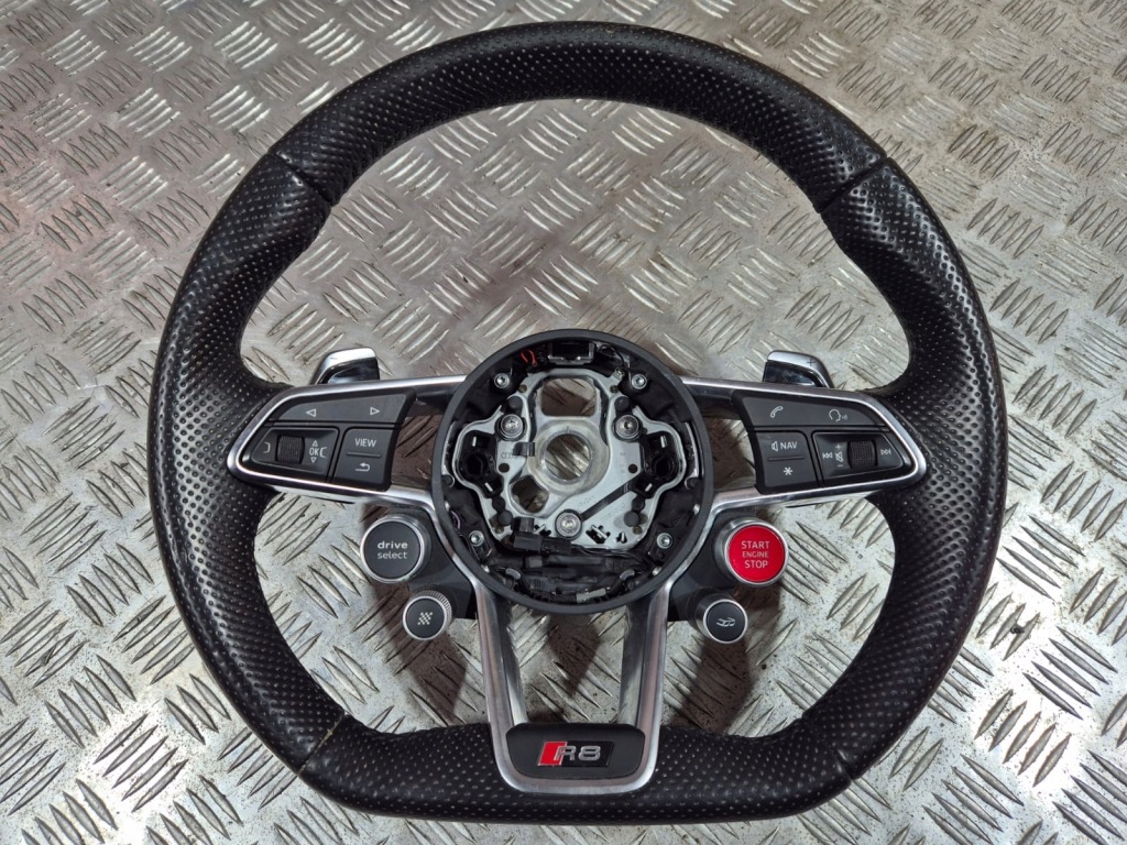 фото №1, Повітропровід audi r8 4s plus 4s0419091e пелюстки перемикання шкіра кермо wheel multi