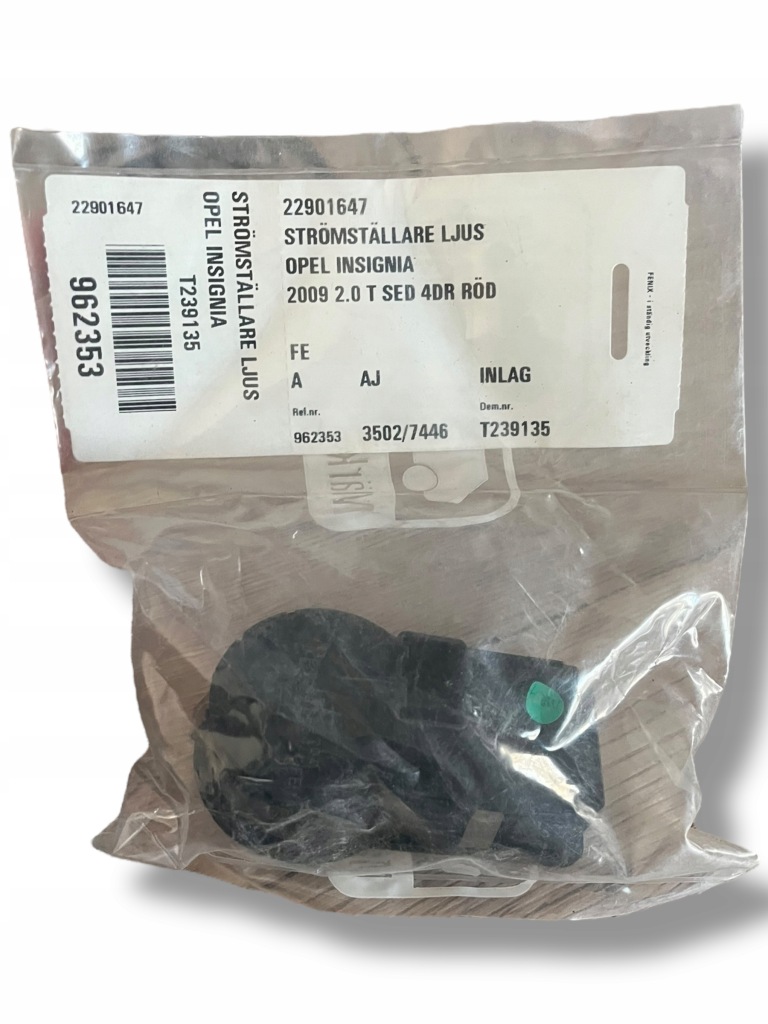 фото №1, Opel insignia переключатель света 22901647