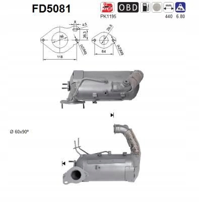 фото №3, As фильтр частиц твердых dpf renault 1,5dci euro 5