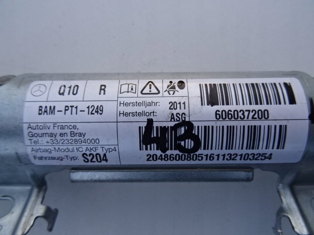 фото №4, Mercedes c-klasa w204 lift air bag шторка безопасности правая