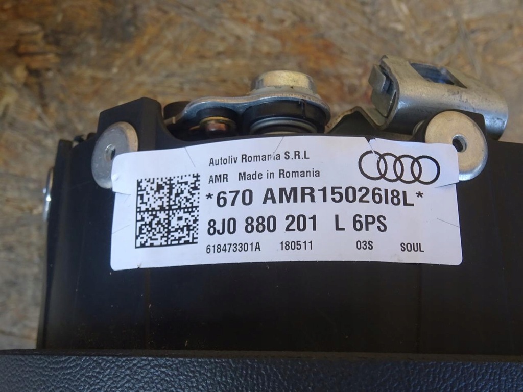фото №7, Audi tt 8j 06-14 подушка повітряна подушка безпеки водія 8j0880201n 8j0880201l