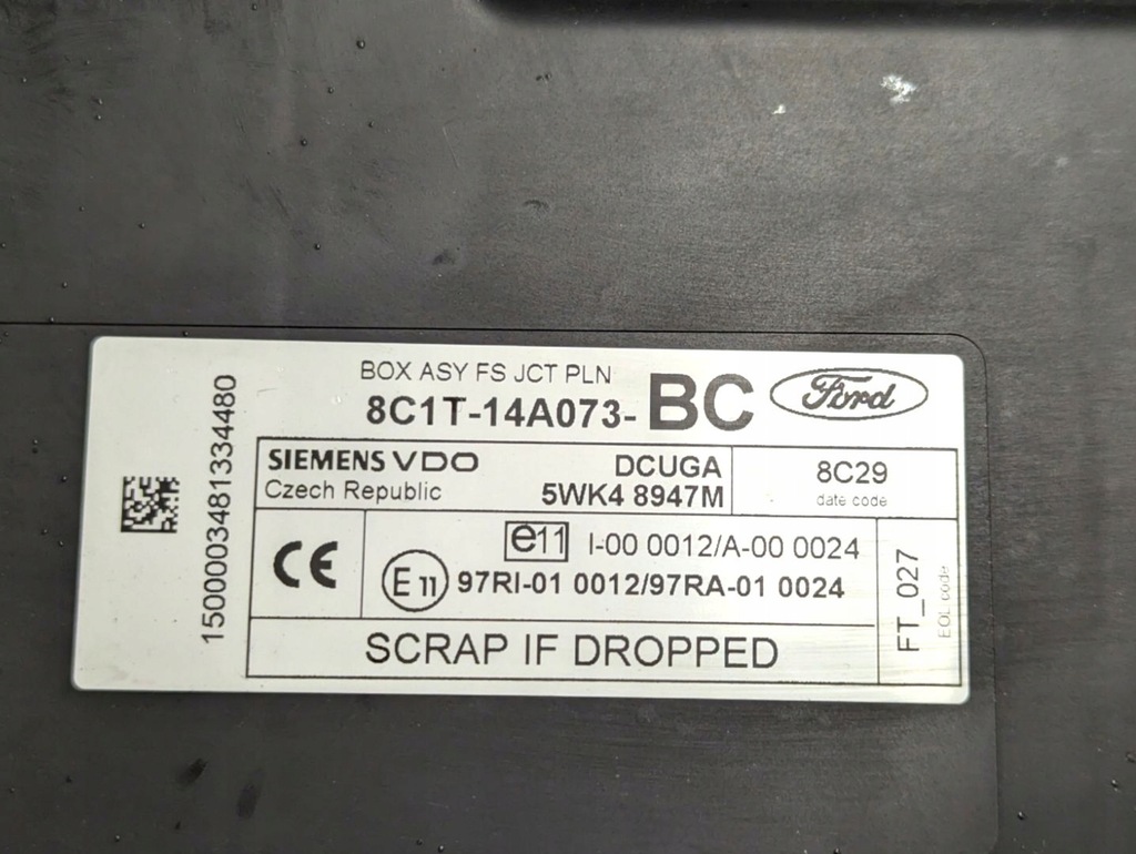 фото №9, Набір стартовий ford transit 7 2008 6c11-12a650-an