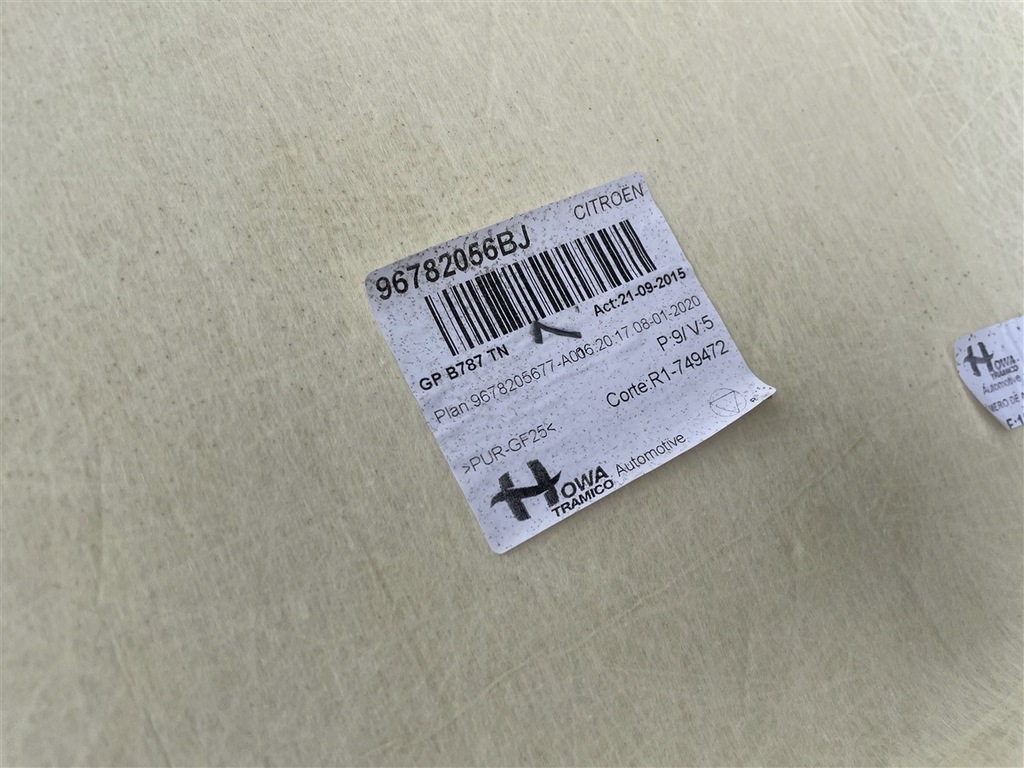 фото №9, Потолок grand 96782056bj citroen c4 picasso 2 ii spacetourer