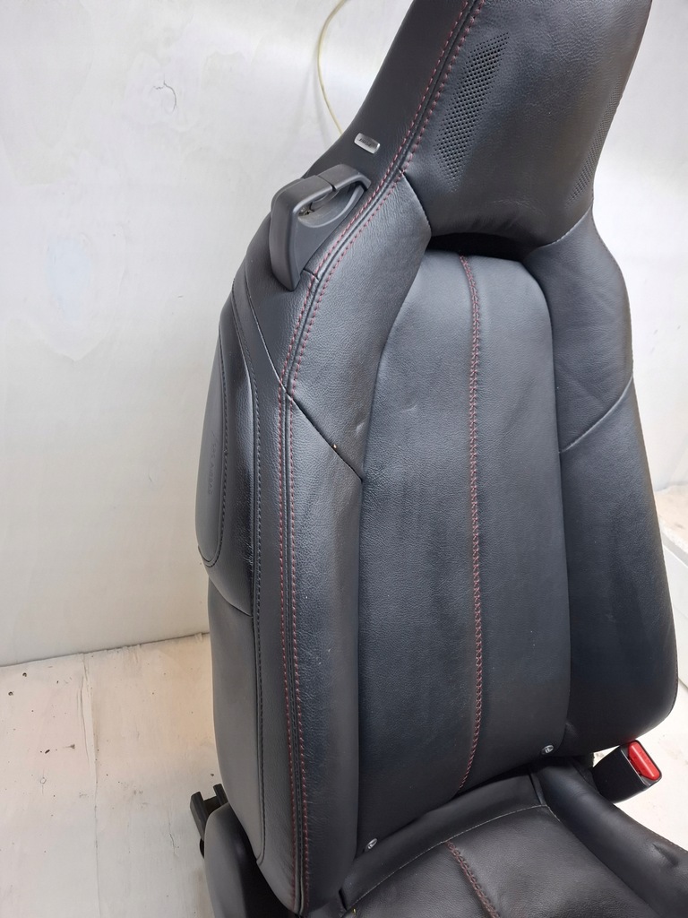 фото №8, Mazda mx5 iv 15-23 сиденье правый перед кожа czarna bose нитка czerwona