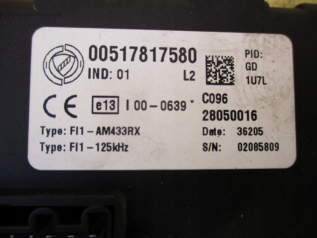 фото №2, Fiat grande punto модуль bsi 00517817580