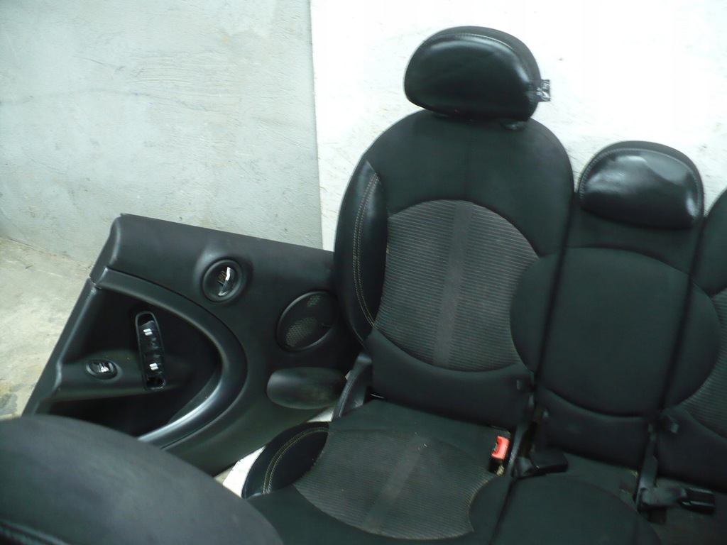 фото №5, Mini cooper s countryman r60 s сидіння / заднє сидіння / комплект напівшкіра обшивки