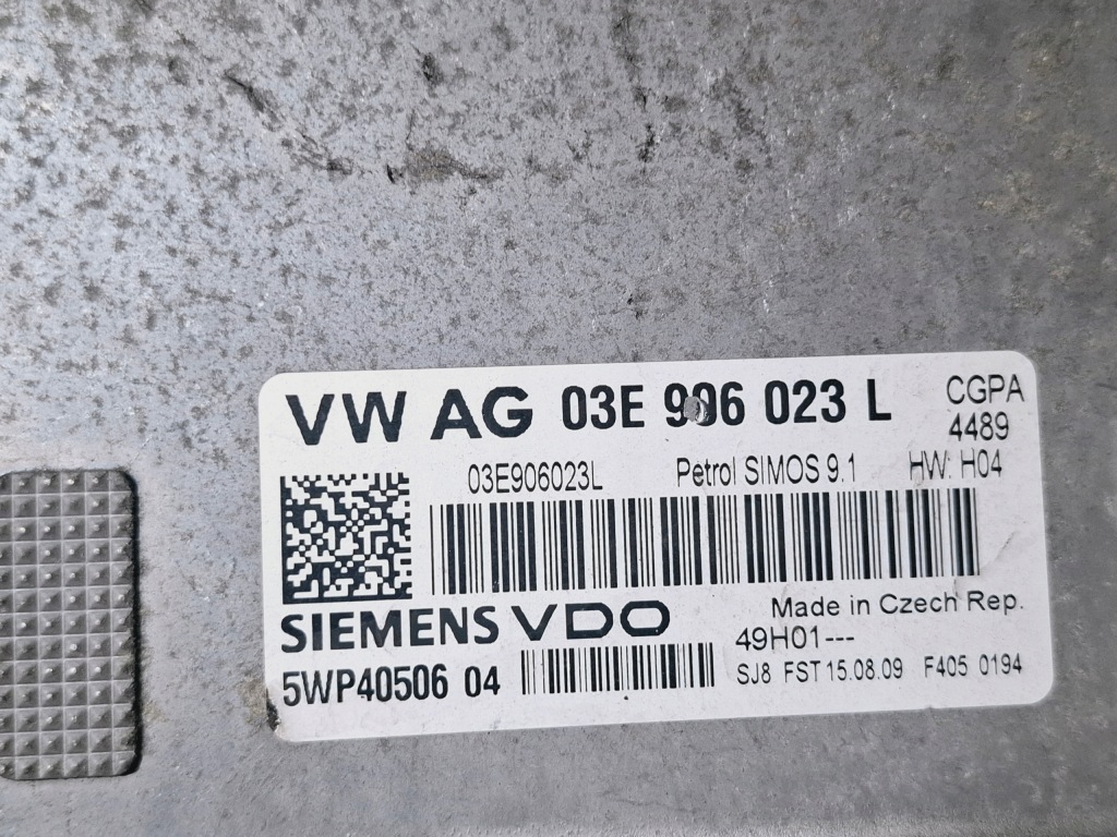 фото №10, Бортовой компьютер счетчик набор vw polo v 5 6r0 1.2 tsi cgp 138617 km 6r0920860a