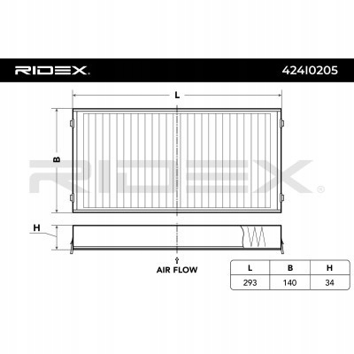 Фільтр салонний до vw golf iv хетчбек 1j1 ridex Оригінал