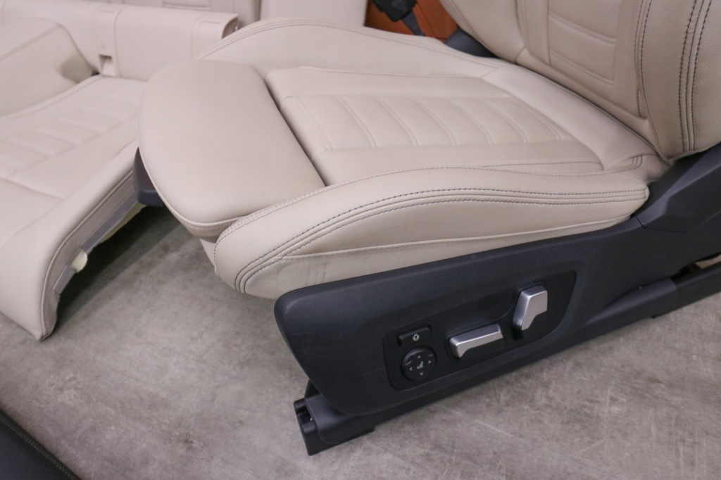 фото №12, Bmw g22 салон сиденья заднее сиденье обшивки sport кожа oyster память подогрев