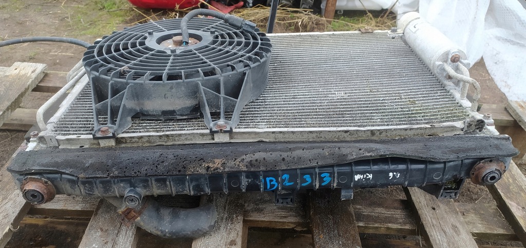 фото №7, Радіатор комплект вентилятори кондиціонер woda kia carens ii 2.0 crdi 16v 02-06