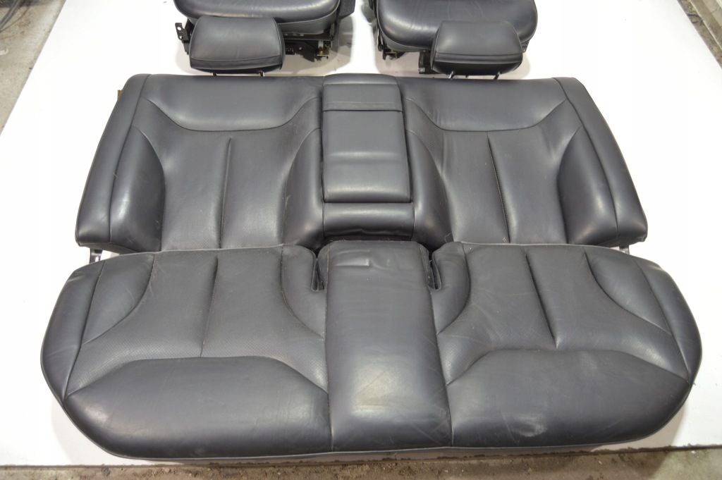 фото №9, Сидіння заднє сидіння комплект czarna шкіра електрика mercedes w140 s klasa