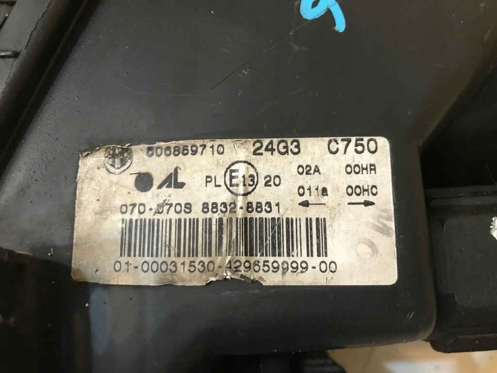 Лампа права фара правий перед alfa romeo 156 jts 606859710 Доставка