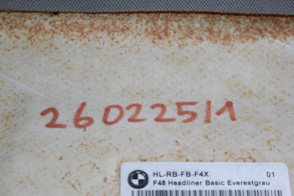 Купити Стеля сіра bmw x1 f48 everestgrau 912770003