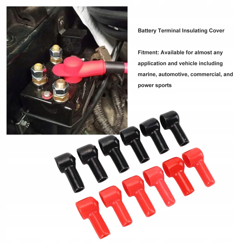 фото №11, 12 x захист ізоляційна наконечників kablowych супортів акумулятор захист