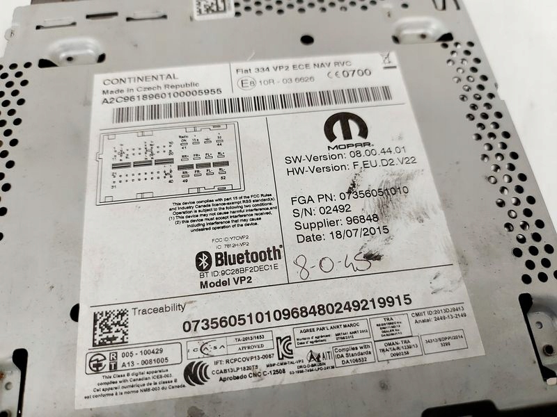 фото №6, Fiat 500x 500 x радио навигация navi 07356051010