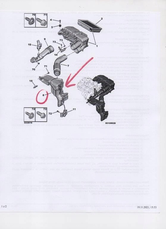 фото №6, Peugeot rifter 1.5 d резонатор впуск воздуха