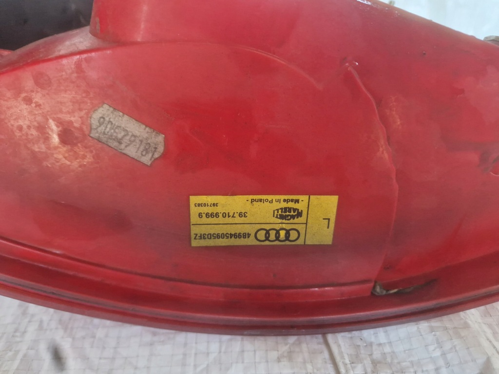 фото №9, Audi a6 c5 97-01 лампа задняя задняя левая вкладыш