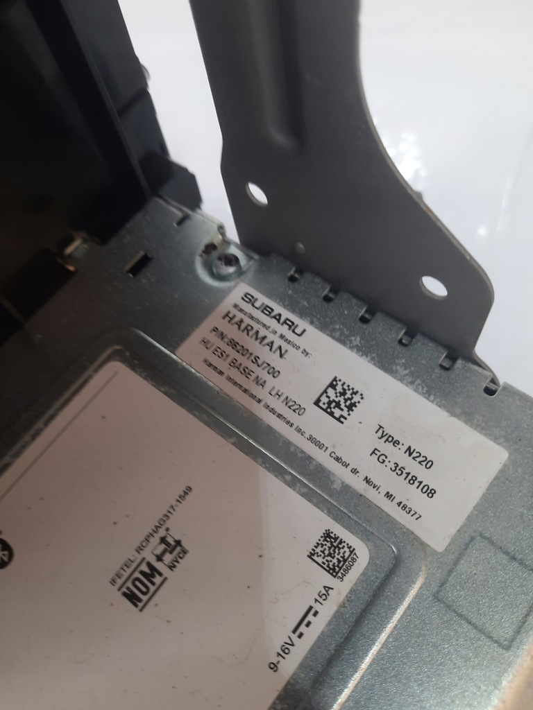 фото №9, Subaru forester v 19- радио навигация gps 86201sj700 usa