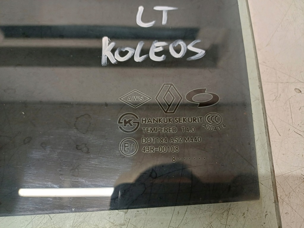 фото №2, Renault koleos 1 i 07- стекло левая задняя ...8