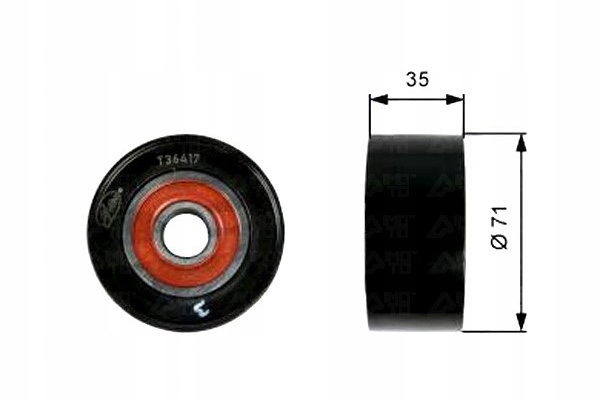 фото №16, Ролик направляющая mazda 3 bk bl 6 gg gh cx7 2.0 2.2