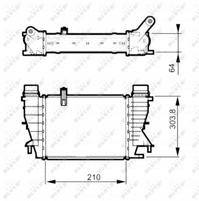 Nrf інтеркулер renault clio 2005.06-. 30507 Оригінал
