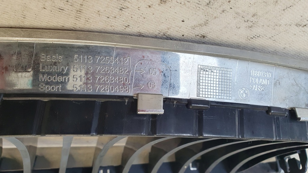 фото №9, Bmw 3 f30 f31 решётка радиатора правая решётка радиатора решётка радиатора оригинал