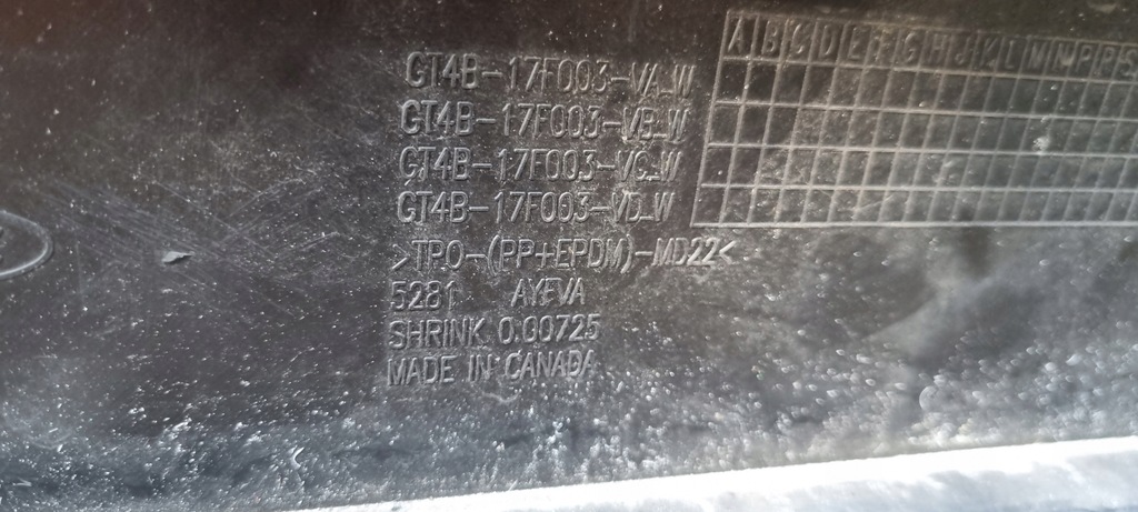 фото №16, Ford edge mk2 vignale 15-18 бампер передний перед