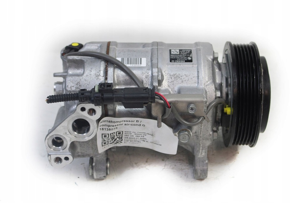 фото №5, Bmw 4 g23 насос кондиционера 6994082 кондиционер компрессор компрессор denso 63at -