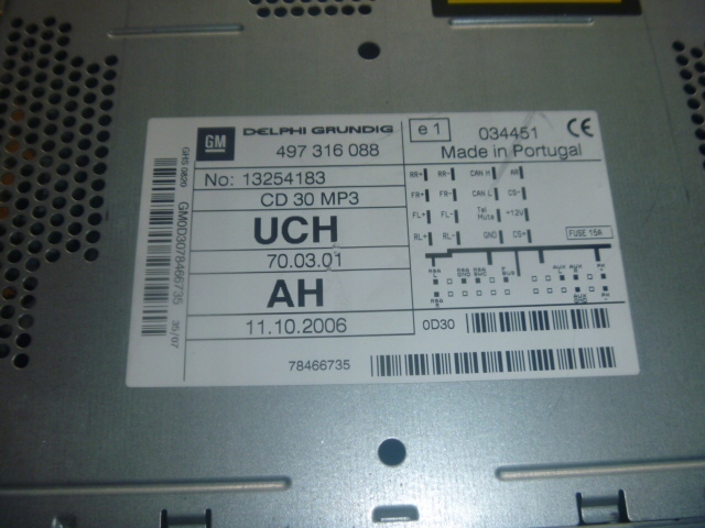 фото №2, Opel corsa d радіо заводський 13254183