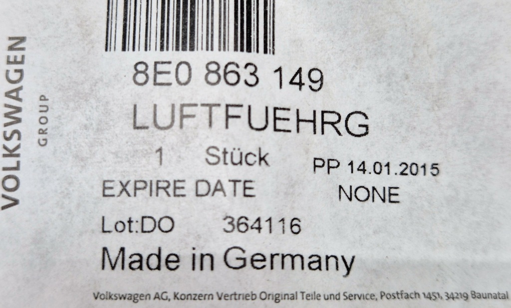 фото №7, Audi rs6 впуск повітропровід повітря ліва оригінальний номер 4f0863149a оригінальна nowa
