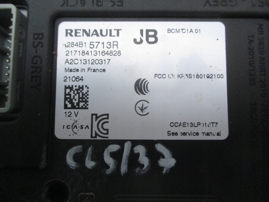 фото №6, Renault clio v captur ii бортовий комп'ютер набір стартовий 1.0 tce 19-24 rok