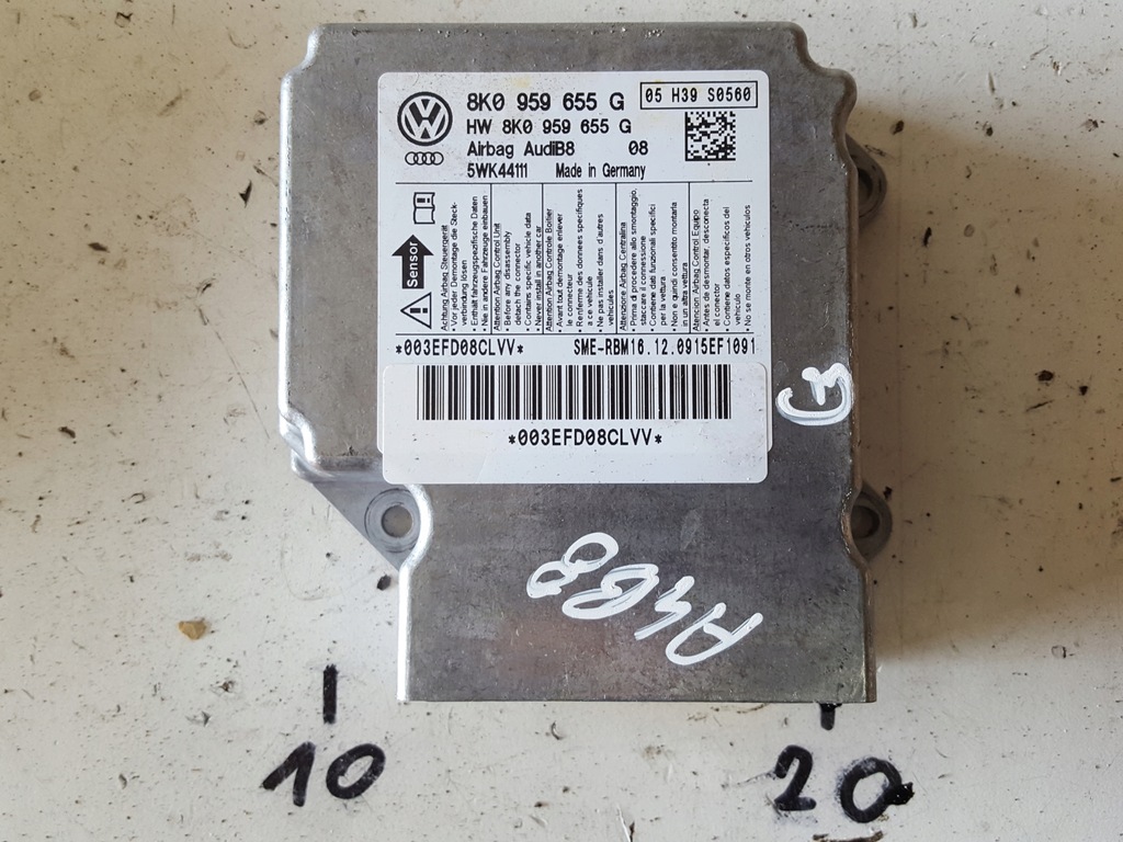 фото №1, Audi a4 b8 08r- датчик подушек подушка безопасности