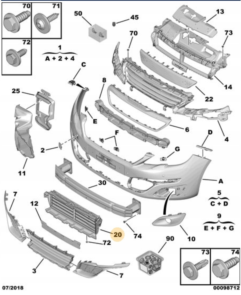 фото №8, Жалюзи защита радиатора впуск воздуха peugeot 308 t9 9677725980 nowa