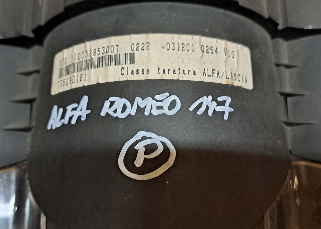 фото №13, Alfa romeo 147 1.9 jtd счетчик приборы 735290181, 110008953007