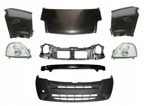 фото №1, Renault master lift 2004-2007 kompletny перед pas