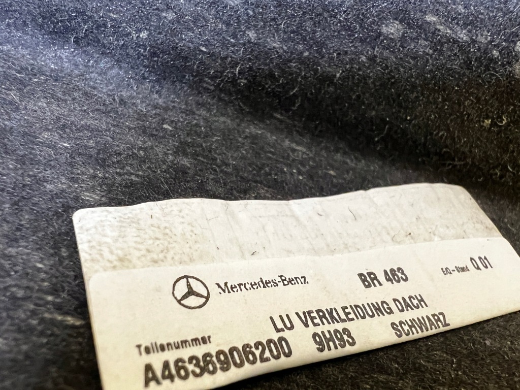 Потолок потолок алькантара  czarna mercedes g w463 рестайлинг  lhd Доставка