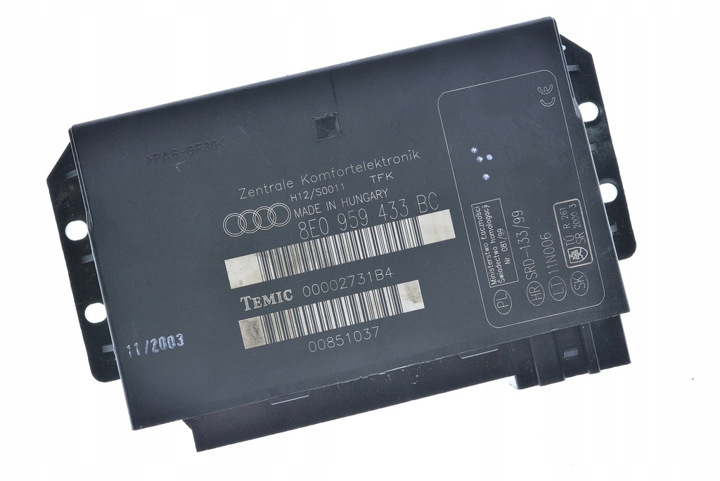 фото №1, Модуль комфорта audi a4 b6 8e0959433bc