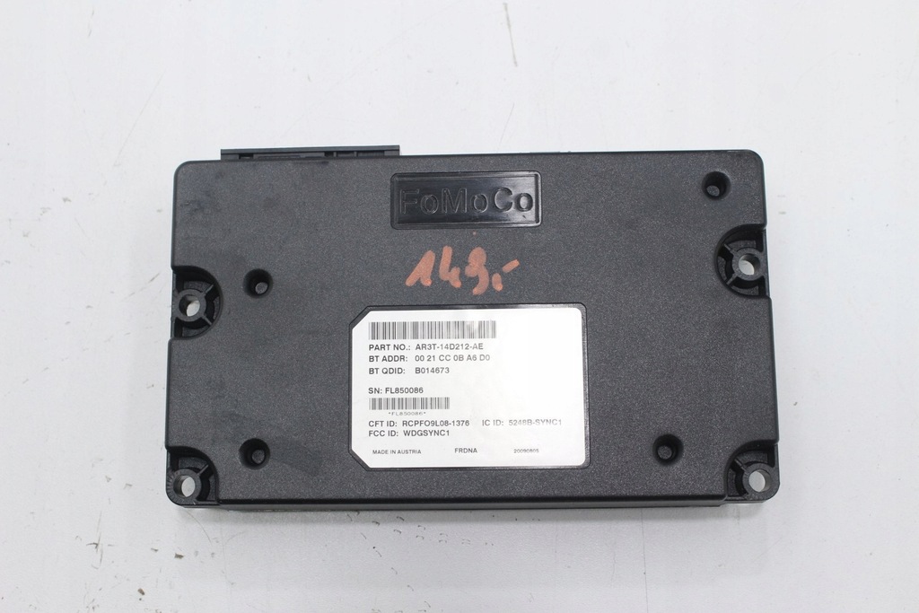 фото №1, Ford focus mk2 mustang модуль ar3t-14d212-ae