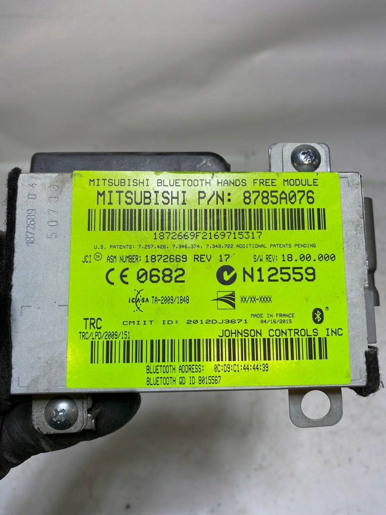 фото №5, Mitsubishi l200 v fiat fullback модуль bluetooth bt 8785a076