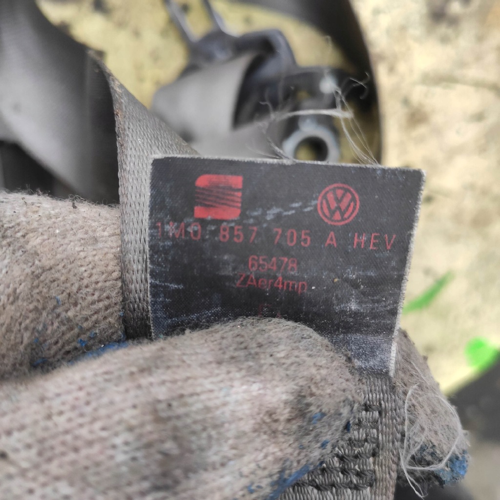 фото №7, Pas безпеки лівий перед seat leon i toledo 2 ii 1m0857705a