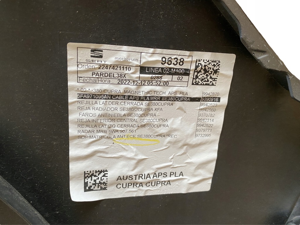 фото №8, Seat leon cupra iv 5f бампер перед