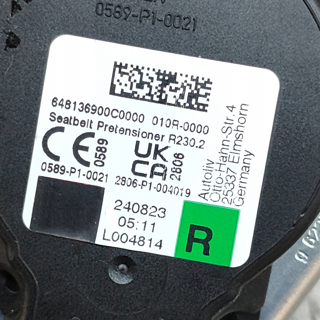 фото №7, Citroen c4 iii e-c4 2024 правая сторона pas безопасности сиденье передний