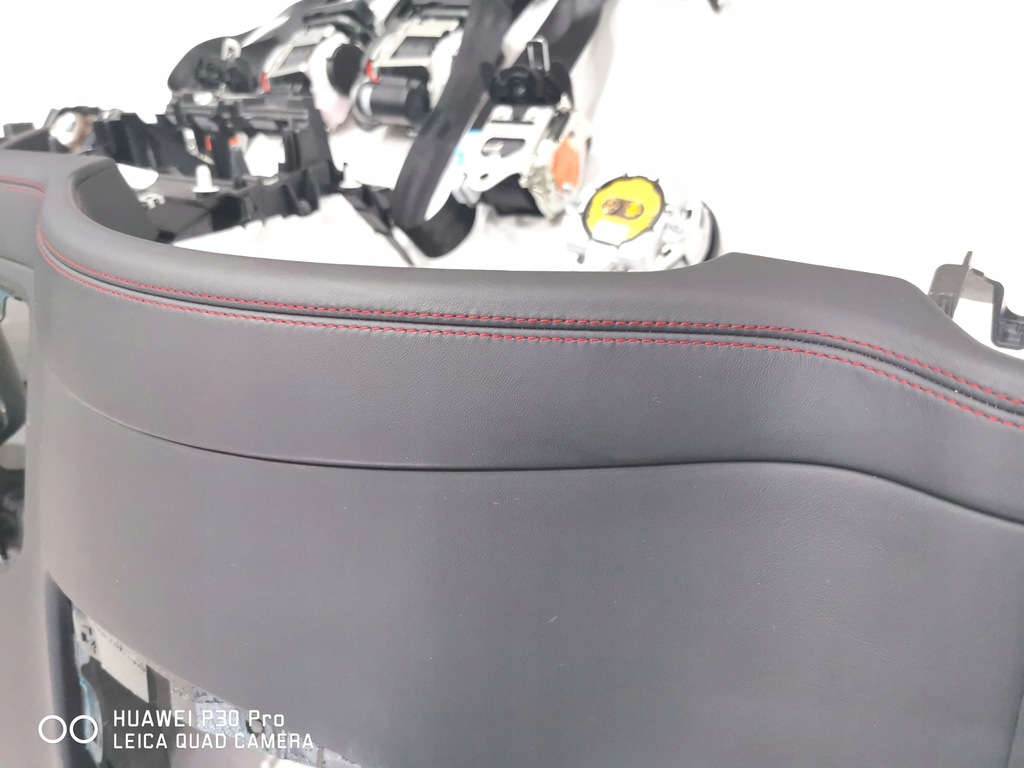 фото №10, Porsche cayenne iii 9y комплект консоль подушка безопасности gts кожа czerwona nić проекционный дисплей