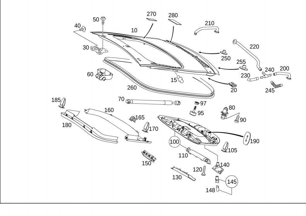 фото №1, Крышка багажника задняя крышка багажника багажника mercedes amg gt c190
