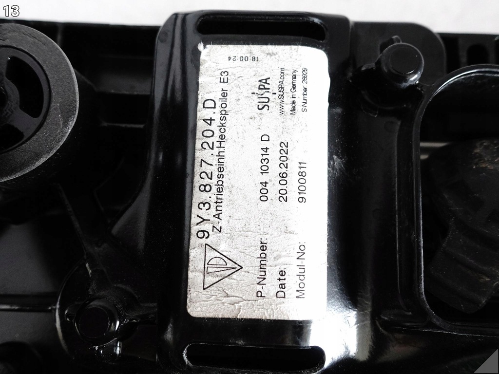 фото №14, Porsche cayenne 9y3 coupe крышка багажника механизм привод спойлер спойлер крыло задняя