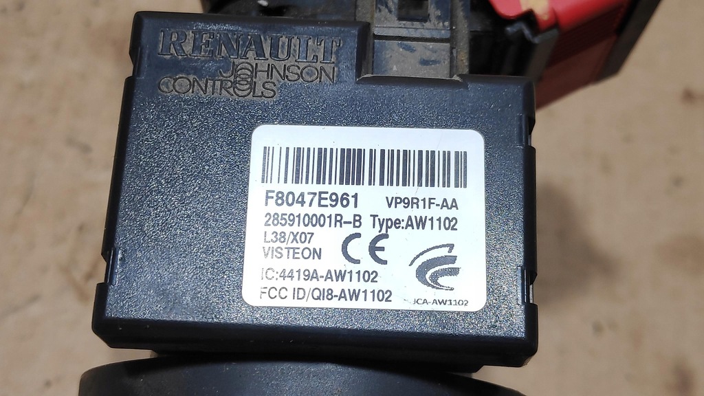 фото №9, Замок зажигания ключ dacia duster ii 285910001r