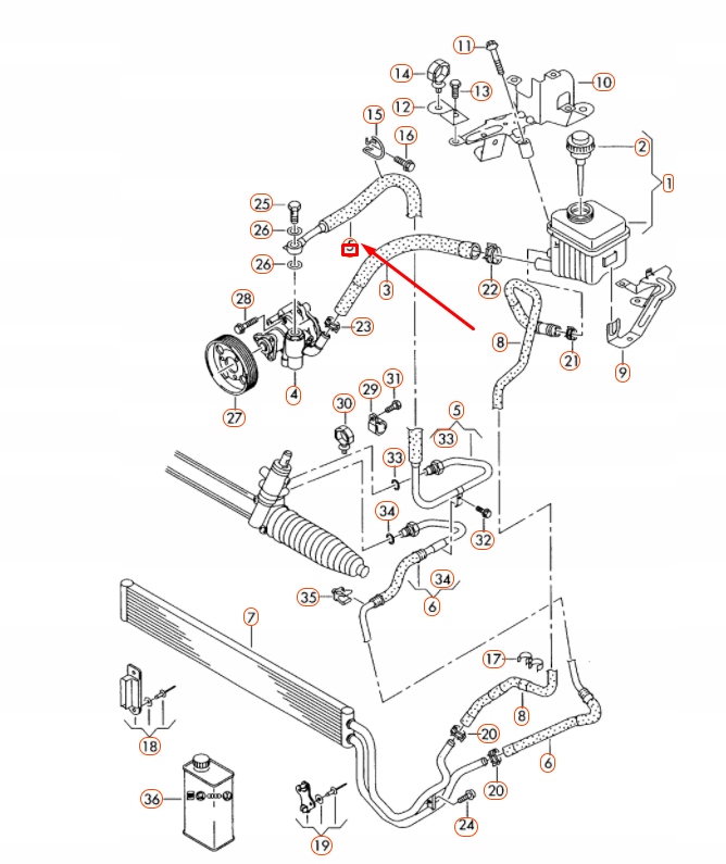 фото №8, Audi q7 4l power кермо тиск rhd 7l8422893as