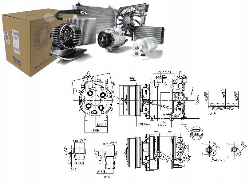 фото №1, Nis890155 компрессор кондиционера honda cr-z, insig