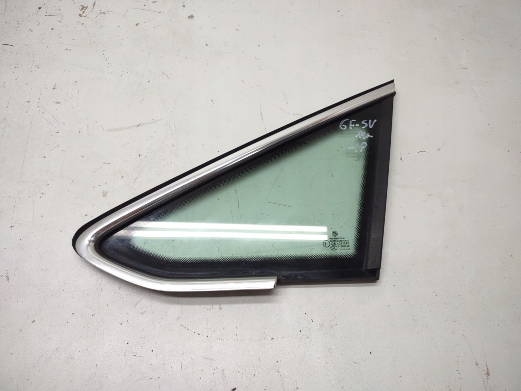 фото №1, Стекло кузовная vw golf sportsvan 2014r. левая передняя хром оригинал